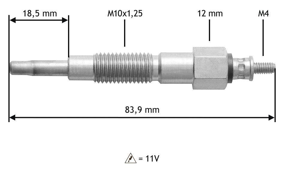 Bougie de préchauffage VALEO ref. 345180